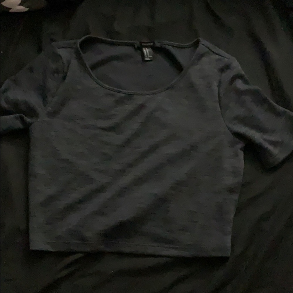 Grey crop top